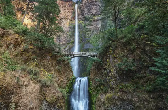 Multnomah Falls in the Columbia River Gorge, Oregon